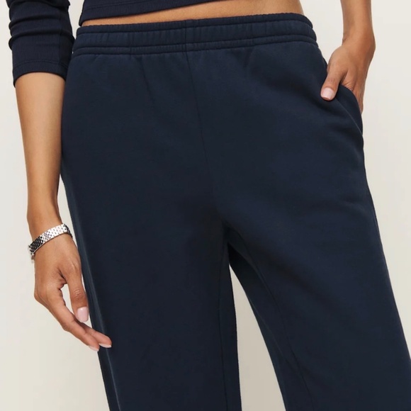 Reformation Kira Wide Leg Sweatpant Blue - Size XS - Picture 6 of 6